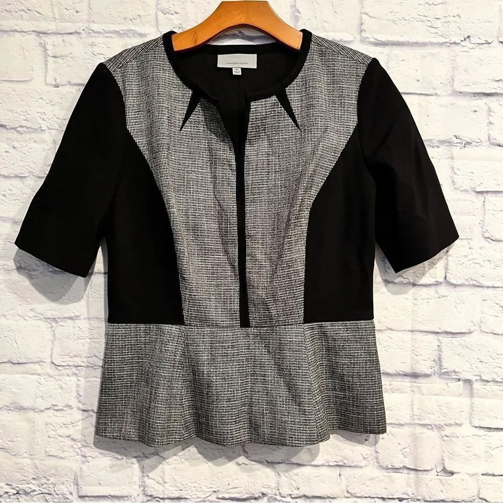 Classiques Entier Short Sleeve Peplum‎ Top Size Medium